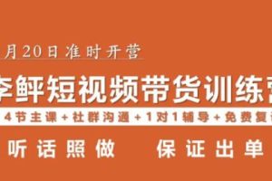 李鲆·短视频带货第16期，一部手机，碎片化时间，零基础也能做，听话照做，保证出单